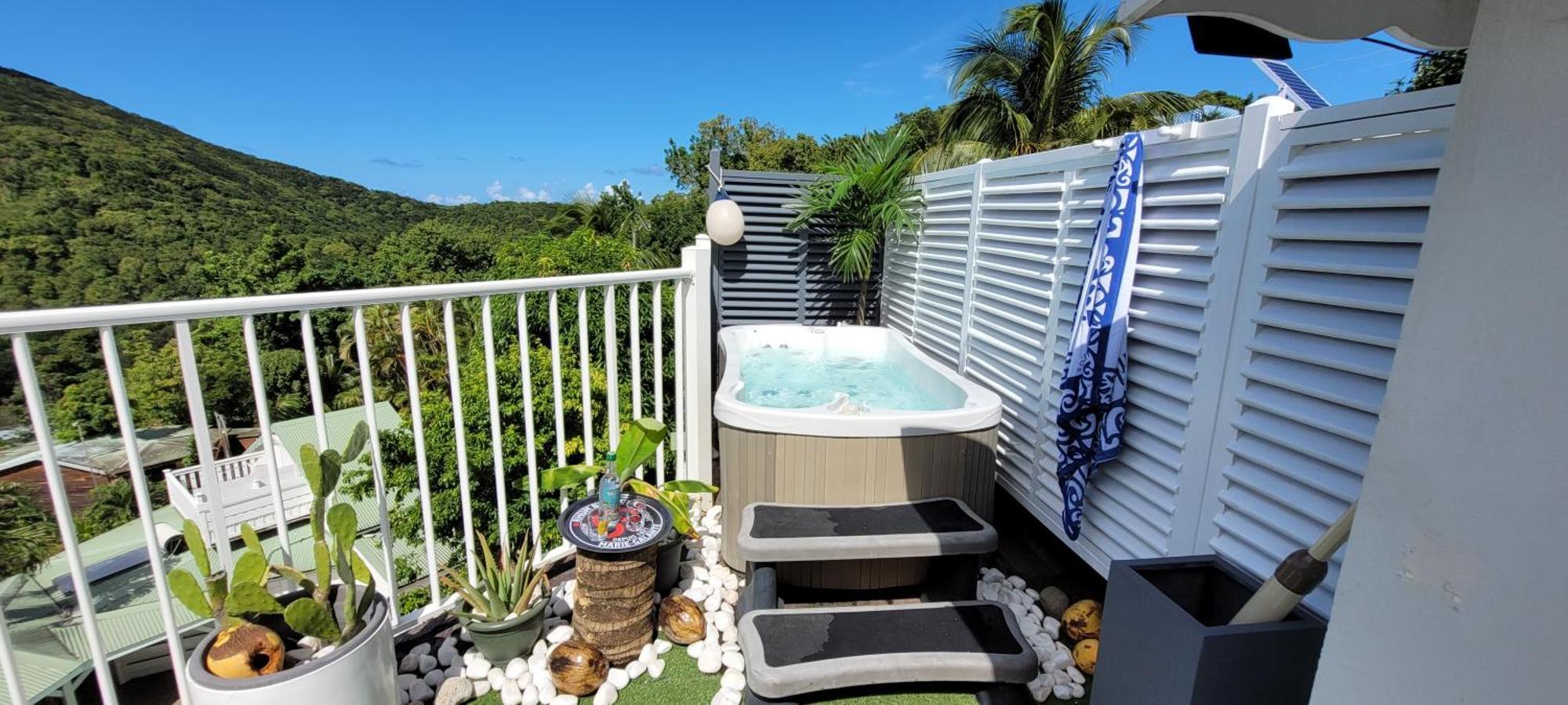 Appartement Duplex Vue Mer Jacuzzi Prive Deshaies Dış mekan fotoğraf